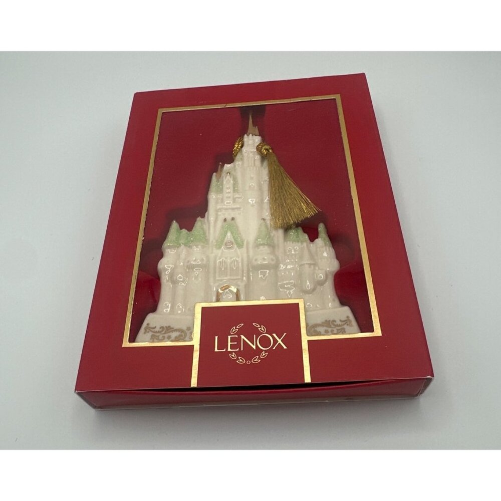 Lenox Disney Showcase 2024 Cinderella Castle Porcelain Ornament W Gold Tassel